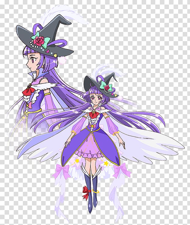 Pretty Cure All Stars Miyuki Hoshizora Riko Izayoi Magical girl, huaxia moon beauty transparent background PNG clipart