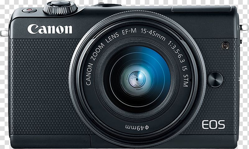 Canon EOS M100 Canon EOS M6 Canon EF lens mount, Camera transparent background PNG clipart