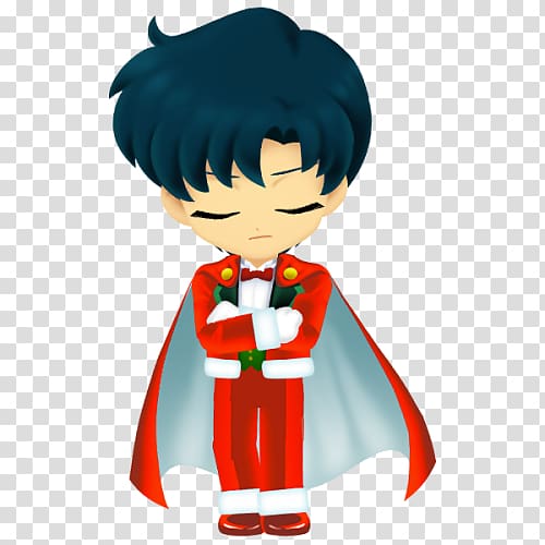 Tuxedo Mask Sailor Moon Chibi Character, Cef transparent background PNG clipart