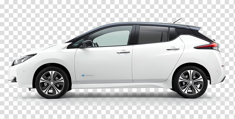 2018 Nissan LEAF Electric car Electric vehicle, nissan transparent background PNG clipart