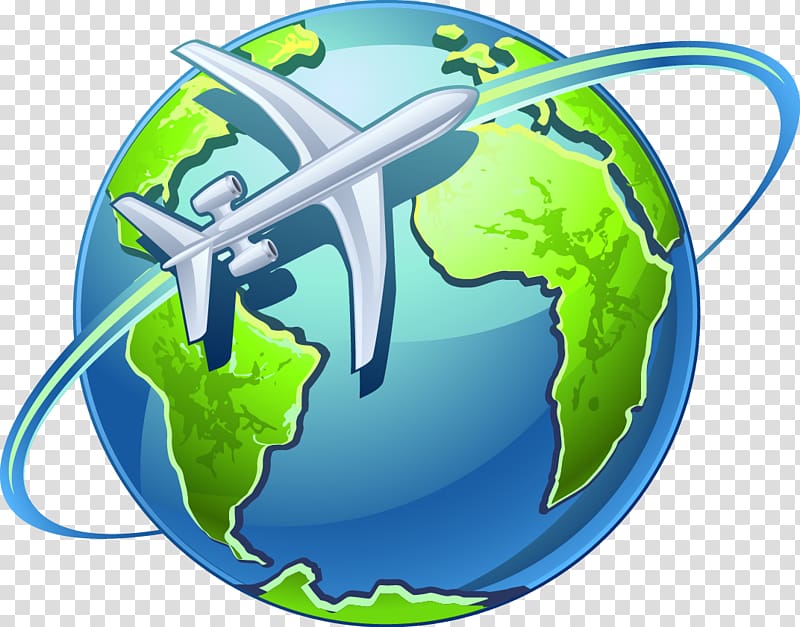 Airplane Globe World , world water day transparent background PNG clipart