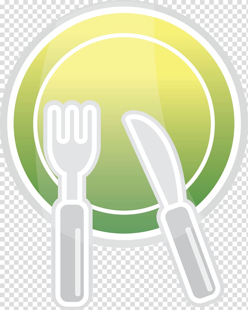 Knife Fork Plate Cutlery, Cartoon simple plate and knife and fork transparent background PNG clipart