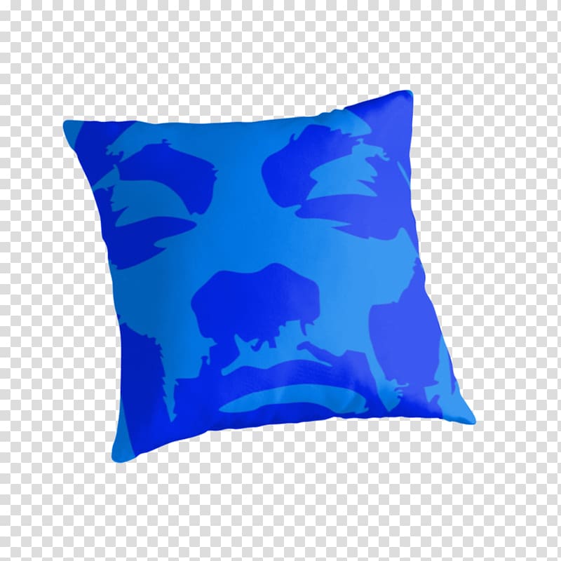 Cobalt blue Aqua Throw Pillows Cushion, snoop dogg transparent background PNG clipart