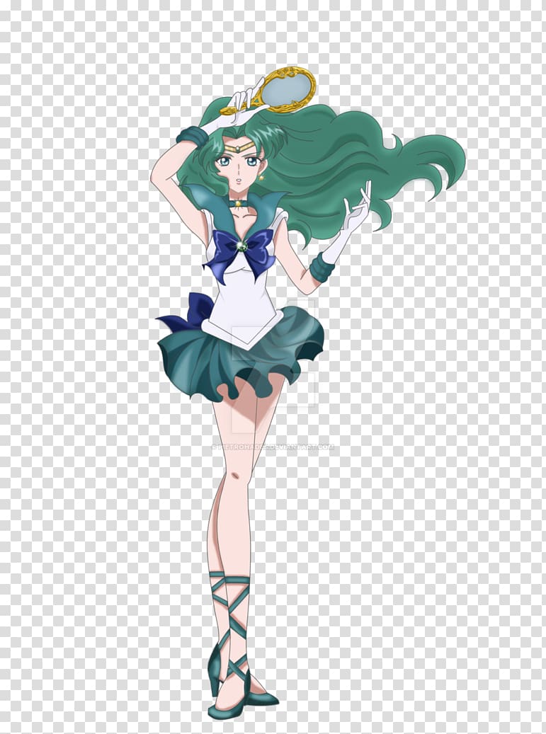 Sailor Neptune Drawing Anime Crystal, Sailor Neptune transparent background PNG clipart