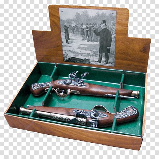 18th century Duelling pistol Flintlock Firearm, dueling pistols transparent background PNG clipart