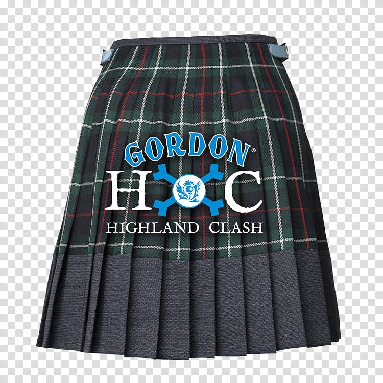 green, black, red, and white plaid Gordon HOC Highland Clash skirt, Gordon Highland Clash Kilt transparent background PNG clipart