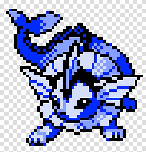 Pokémon Gold and Silver Pokémon Crystal Pokémon Mystery Dungeon: Blue Rescue Team and Red Rescue Team Vaporeon, pixel art dragon transparent background PNG clipart