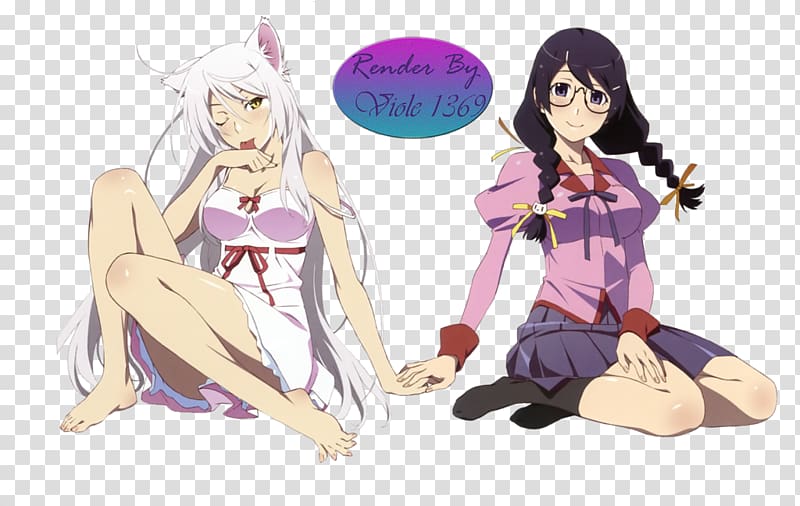 Monogatari Series Anime The Qwaser of Stigmata Tsubasa Hanekawa, Anime transparent background PNG clipart