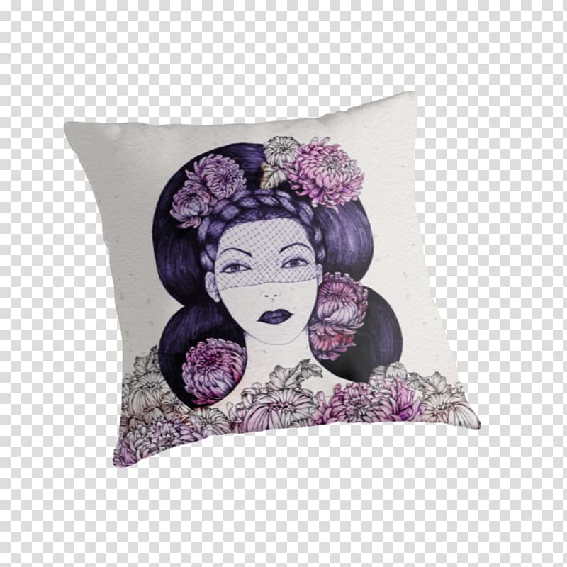 Throw Pillows Cushion Violet Lilac, small chrysanthemum transparent background PNG clipart