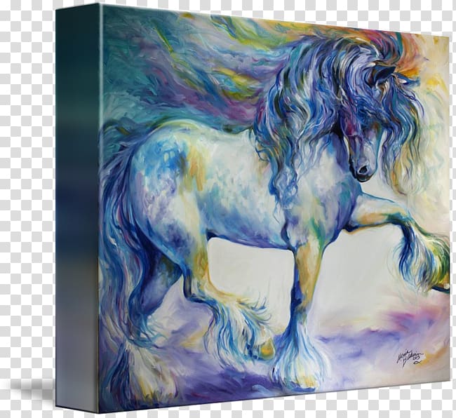 Gypsy horse Watercolor painting Oil painting, painting transparent background PNG clipart