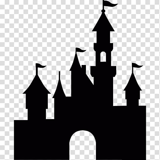 silhouette of castle illustration, Disneyland Paris Sleeping Beauty Castle Mickey Mouse Cinderella Castle Silhouette, disneyland transparent background PNG clipart