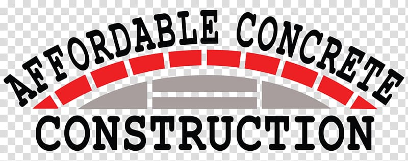 Affordable Concrete Construction LLC Architectural engineering Brick Logo, concrete transparent background PNG clipart
