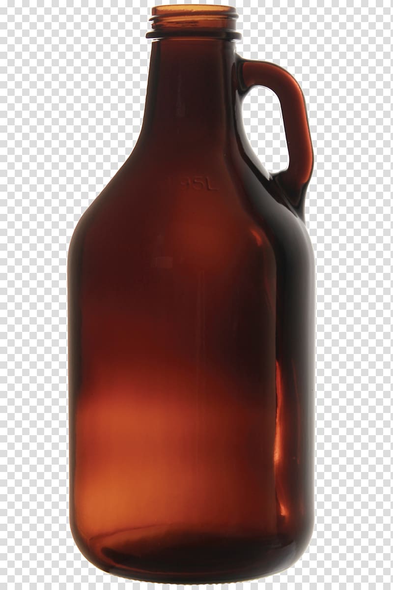 Glass bottle Growler Beer bottle, beer transparent background PNG clipart