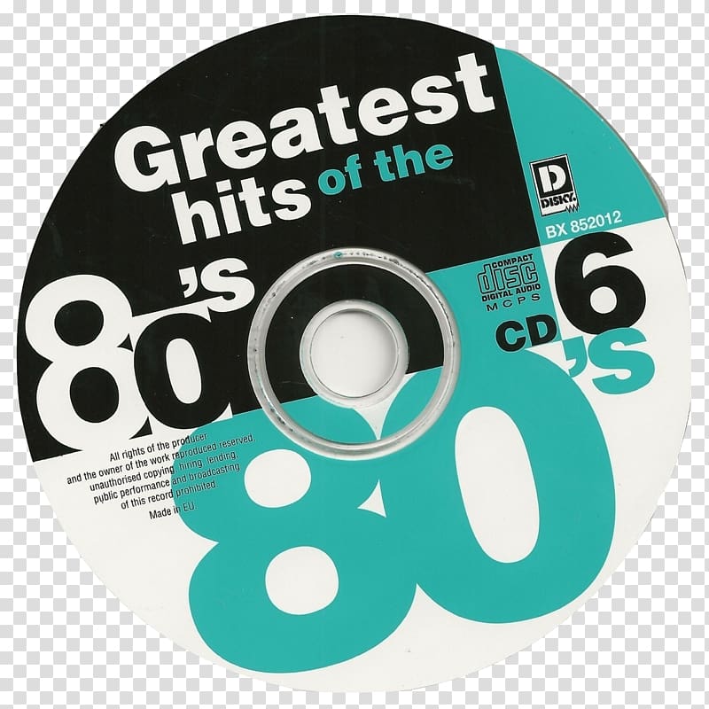 1980s Greatest Hits Album Compact disc Music, others transparent background PNG clipart