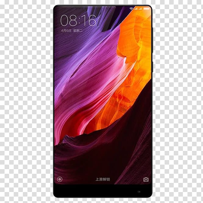 Xiaomi Mi Mix Smartphone Bezel-less 6.4 Inch,android 6.0,snapdragon 4G Telephone, smartphone transparent background PNG clipart
