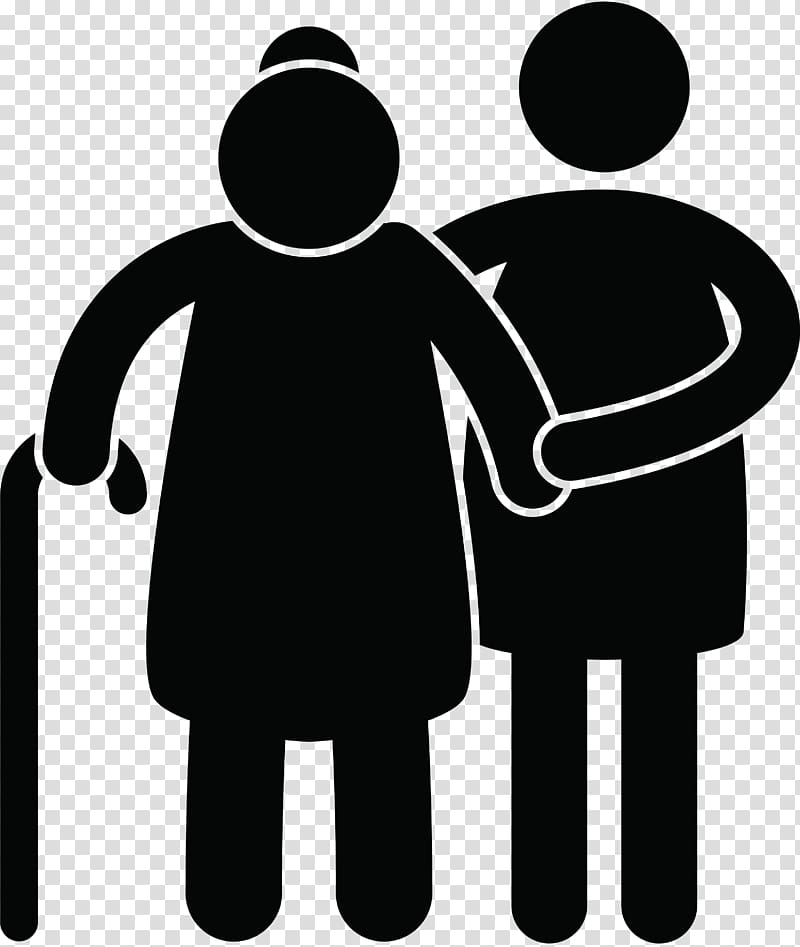 person helping , Old age Computer Icons Caregiver Aged Care Child, child transparent background PNG clipart