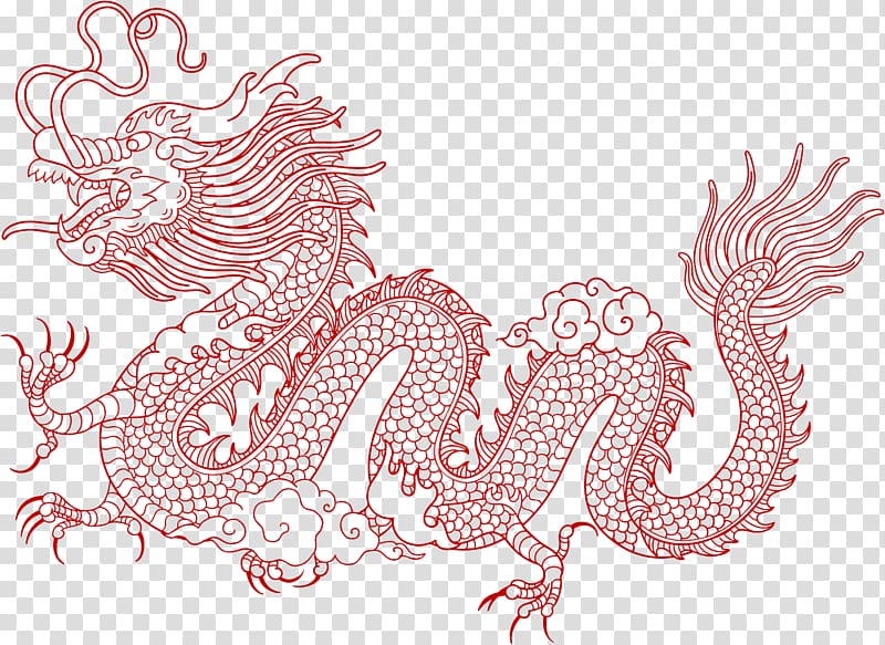 China Chinese dragon, China transparent background PNG clipart
