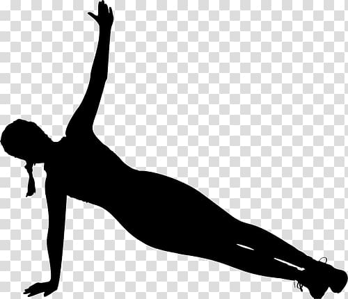 Pilates Physical fitness Exercise Silhouette Yoga, Silhouette transparent background PNG clipart