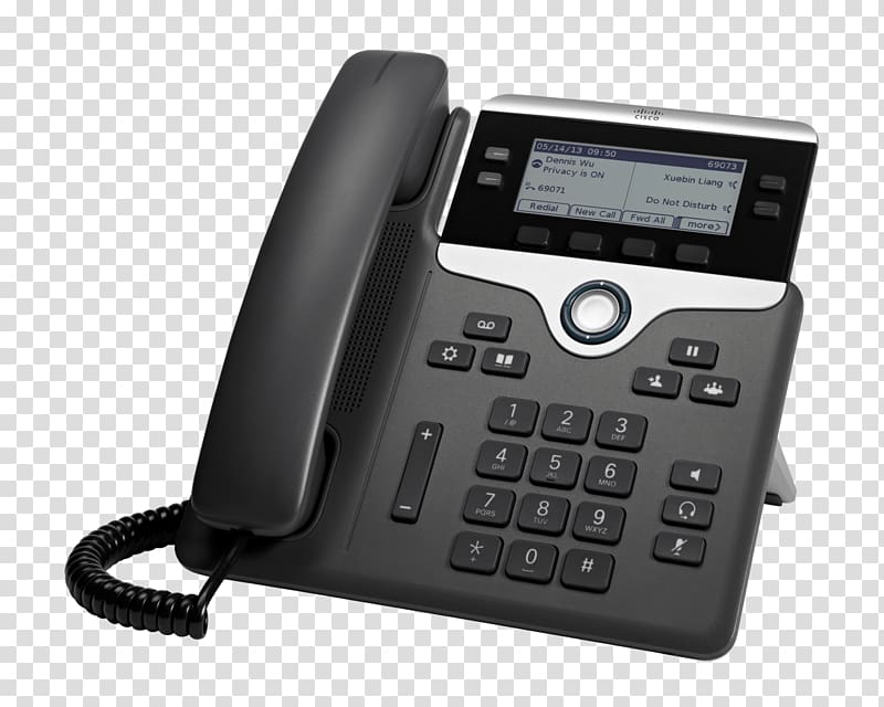 Cisco 7821 Cisco 7841 VoIP phone Voice over IP Telephone, panasonic business phones transparent background PNG clipart