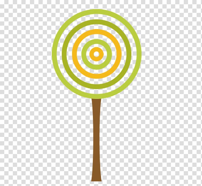 Yellow, Lollipop trees transparent background PNG clipart