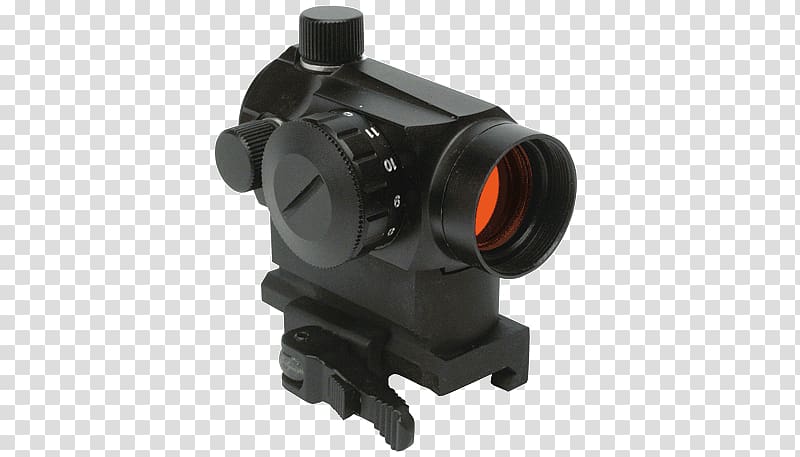 Red dot sight Reflector sight Telescopic sight Picatinny rail, Weaver Rail Mount transparent background PNG clipart