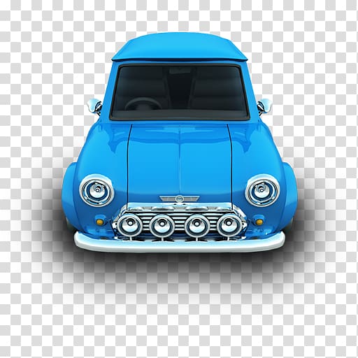 MINI Cooper Car BMW Icon, Blue retro car transparent background PNG clipart