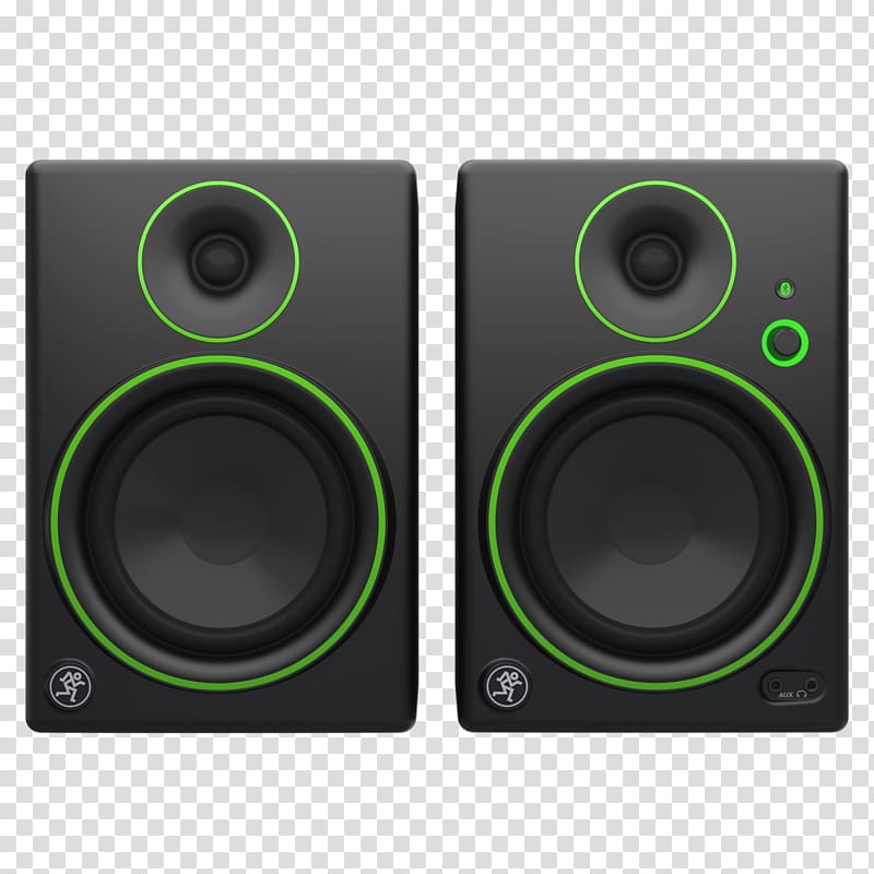 Studio monitor Mackie Audio Mixers Loudspeaker, studio monitors transparent background PNG clipart