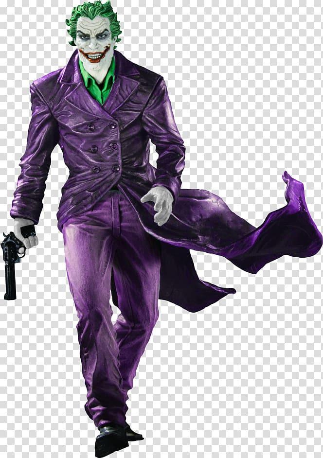 Batman Joker holding pistol, Joker Batman Black and White Statue DC Comics,  Joker transparent background PNG clipart | HiClipart