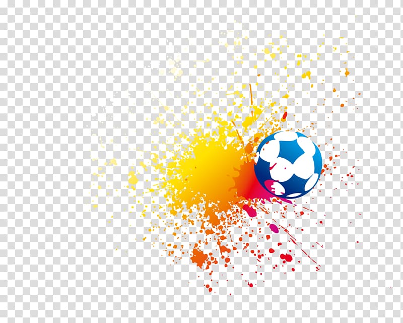 Football Computer file, Colorful soccer transparent background PNG clipart