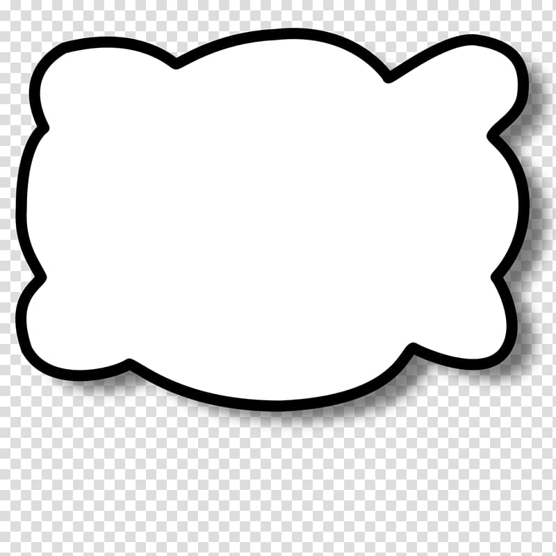 Speech balloon Comics , cloud frame transparent background PNG clipart