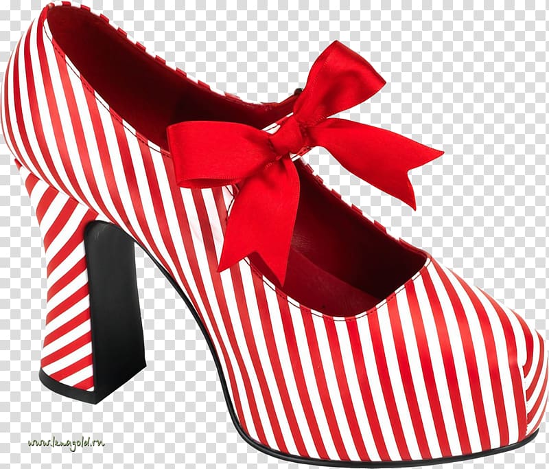 Candy cane Shoe High-heeled footwear Boot, Women shoes transparent background PNG clipart