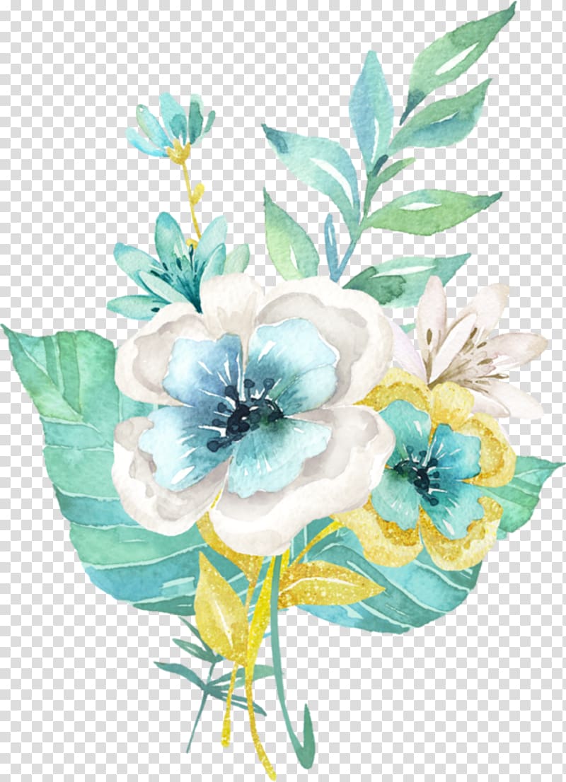 Floral design Cut flowers Watercolour Flowers , flower transparent background PNG clipart