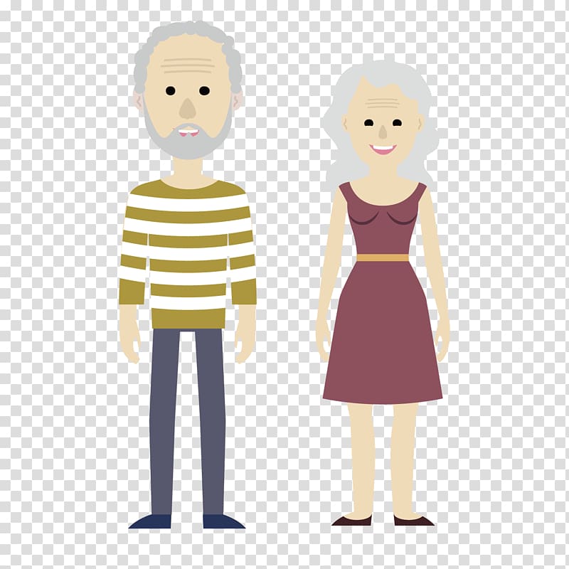 Euclidean , Loving old couple transparent background PNG clipart