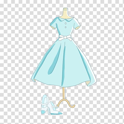 Robe Gown Dress Blue, Light blue dress transparent background PNG clipart