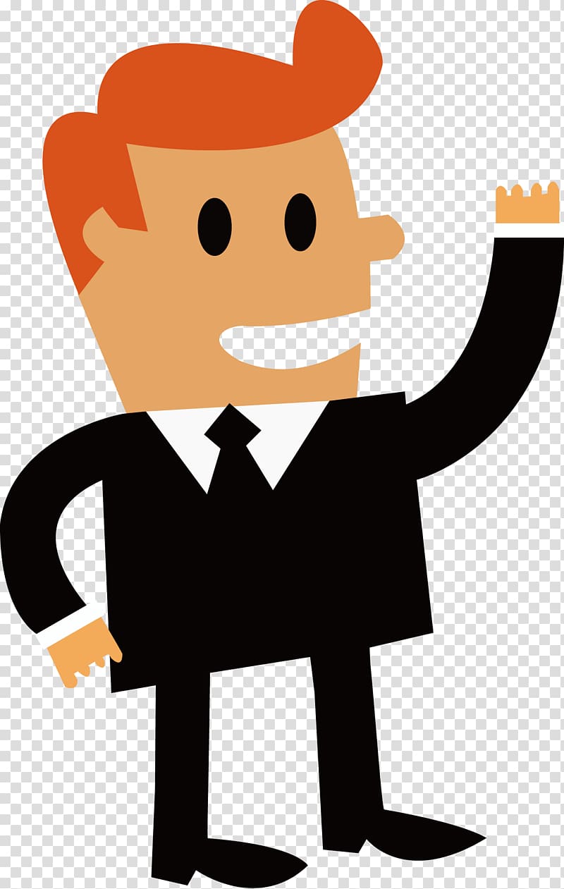 Cartoon Business, the man transparent background PNG clipart