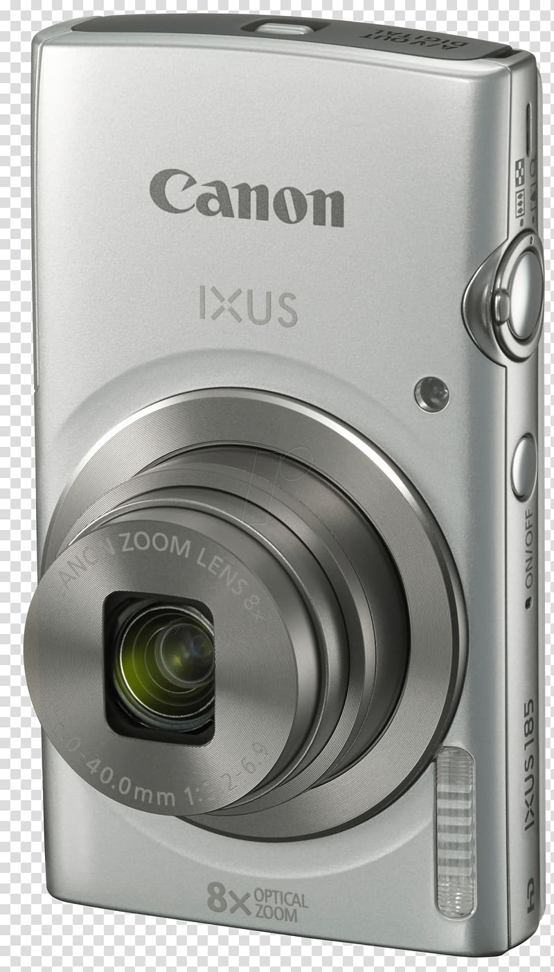 Point-and-shoot camera Canon Secure Digital 20 mp, Canon Digital Ixus transparent background PNG clipart