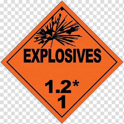 Explosive material Dangerous goods Placard Explosion Sticker, class room transparent background PNG clipart
