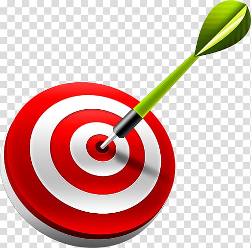 green dart pin in center target, Darts Bullseye Icon, Target transparent background PNG clipart