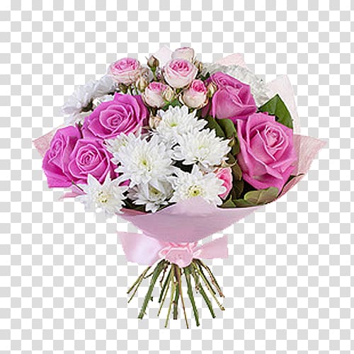 Flower bouquet Garden roses Chrysanthemum Pink Transvaal daisy, Pink Bouquet transparent background PNG clipart