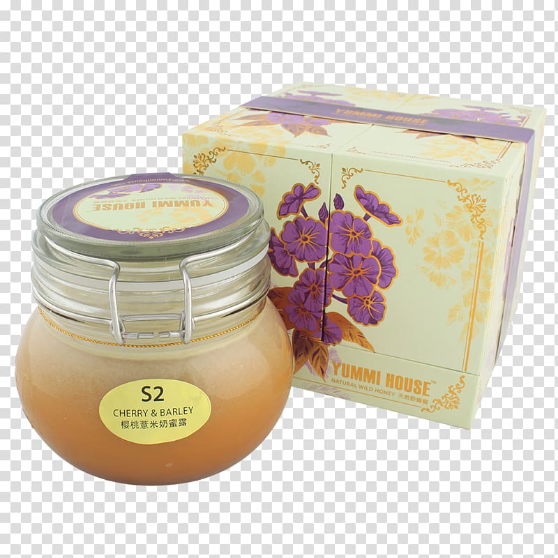 Honey Cream High tea Milk, honey transparent background PNG clipart