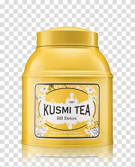 Green tea Mate Earl Grey tea Kusmi Tea BB detox Tea, tea tin containers transparent background PNG clipart