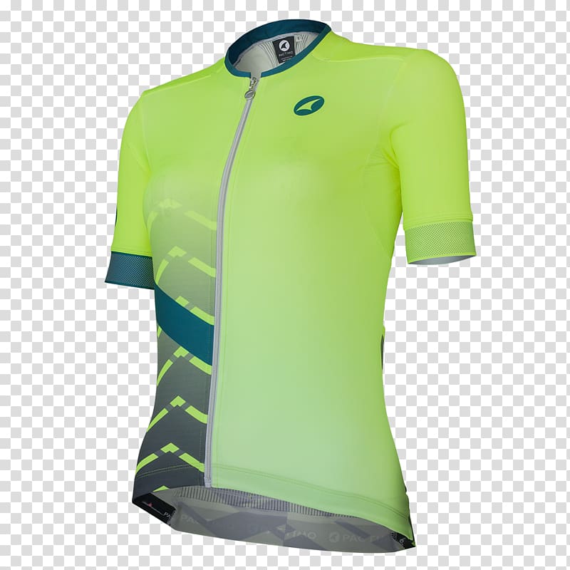Sports Fan Jersey T-shirt Sleeve Tennis polo Green, cyclist front transparent background PNG clipart