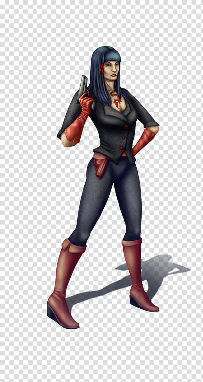 Superhero Figurine Cartoon, boss lady transparent background PNG clipart