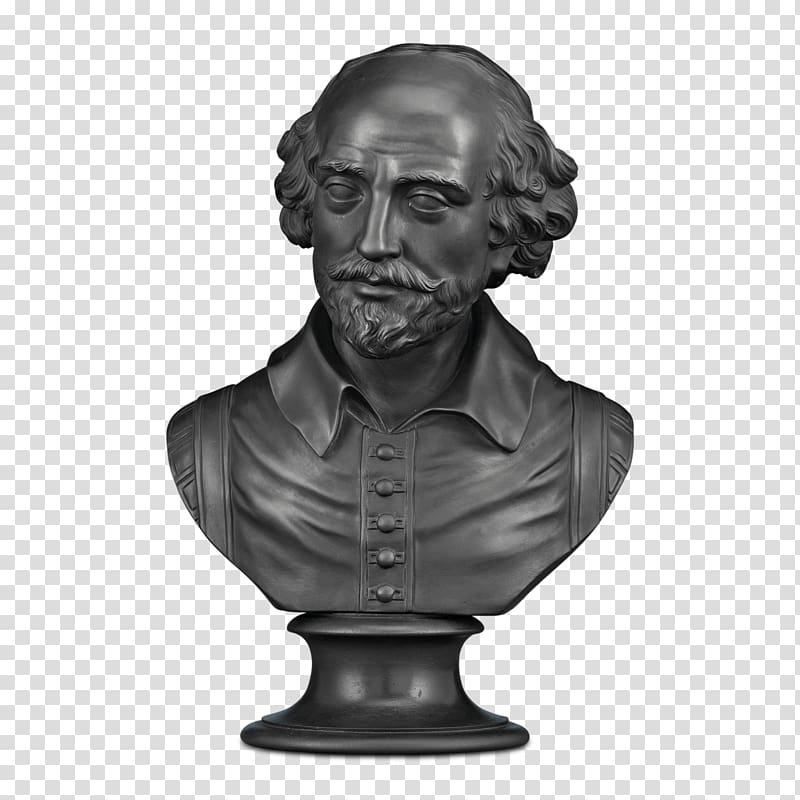 William Shakespeare Bust Poet Sculpture Sonnet 55, others transparent background PNG clipart