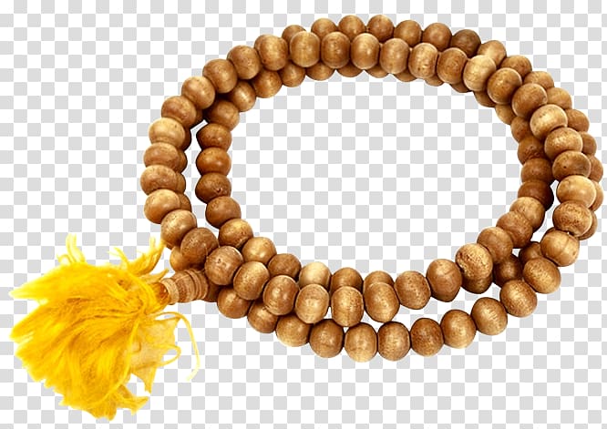 Buddhist prayer beads Bracelet Amber, beads transparent background PNG clipart