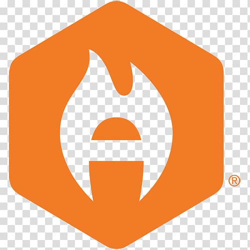Abom, Inc. Business Gafas de esquí C# Logo, orange hexagon transparent background PNG clipart