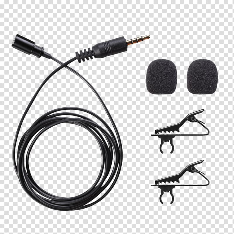 Lavalier microphone Smartphone iPhone Condensatormicrofoon, Lapel Mic transparent background PNG clipart