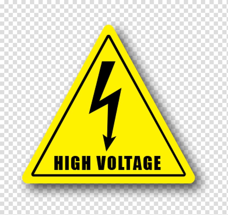 Warning sign High voltage Safety Hazard, Safety transparent background PNG clipart