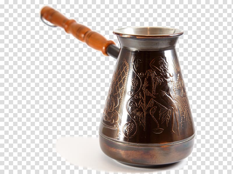Turkish coffee Cezve Copper Coffee pot, Sultan transparent background PNG clipart