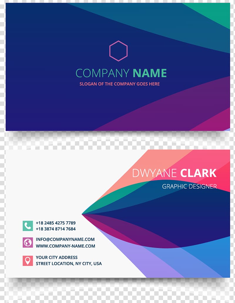 Business card Visiting card Logo, business card transparent background PNG clipart